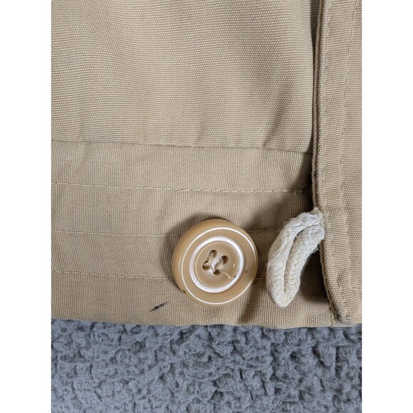 Vintage Hepworths Jacket Coat 100cm Tan Zip Up Buttons Pockets Corduroy Accent - Picture 5 of 16